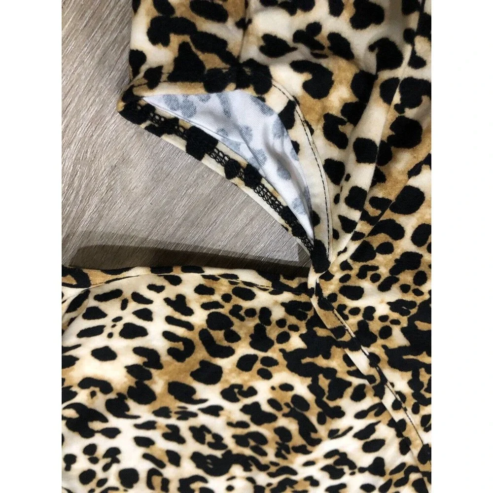 Venus Women’s Top Cheetah Print Cut Out XL Polyester R3 - Picture 4 of 8